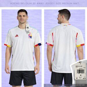 Adidas Belgium 2022 Away Soccer Jersey M NWT